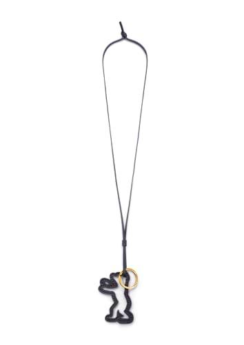 Liebeskind Bear Pendant Dancing Letters SFT Nap, Colgante Mujeres, Negro