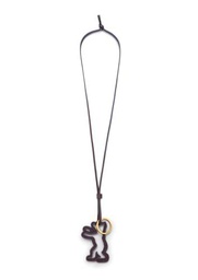Liebeskind Bear Pendant Dancing Letters SFT Nap, Colgante Mujeres, Granate