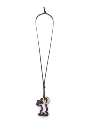 Liebeskind Bear Pendant Dancing Letters SFT Nap, Colgante Mujeres, Granate