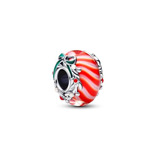 PANDORA Moments 794252C01 - Colgante de cristal de Murano de plata de ley con cristal de Murano compatible con Moments