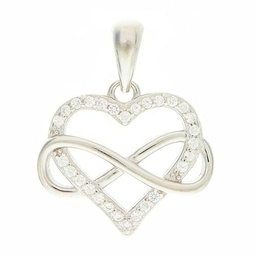 Beneto Adorno Romantic Silver Pendant with zircons Infinite Love AGH542L sBE1312 Marca