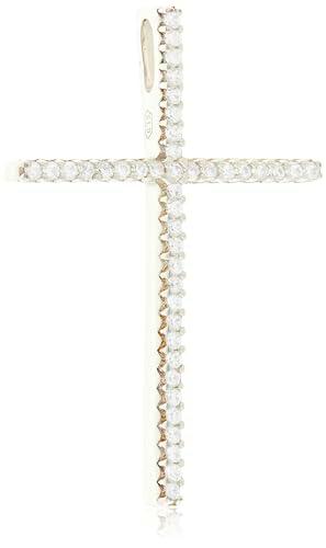 Brilio Silver Adorno Elegant Silver Pendant with zircons Cross PT66W sBS2226 Marca