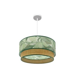 Levitantes Colgante de luz 50W, 3 x E27, color blanco y verde natural