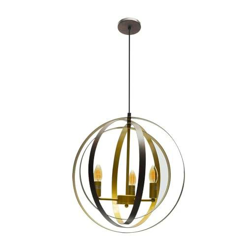 Colgante de encaje marrón y oro, medidas 3x14 y 46x46 cm