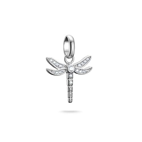 Thomas Sabo Charm Club Connect CC1285-051-14 - Colgante de libélula con piedras (plata 925 reciclada)