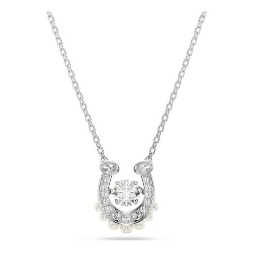 Swarovski Colgante Symbolica, Crystal Pearl, Talla redonda