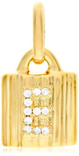 UNO de 50 Candado Aleación De Metales Bañados En Plata De Ley Personalizable Con Letra De Topacios F