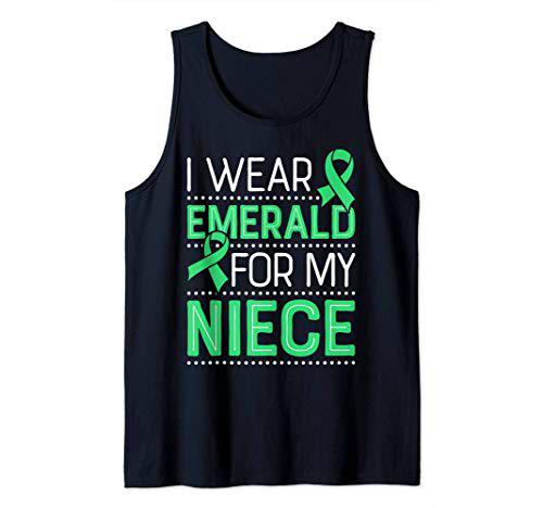 Conciencia sobre el cáncer de hígado de mi sobrina esmeralda Camiseta sin Mangas