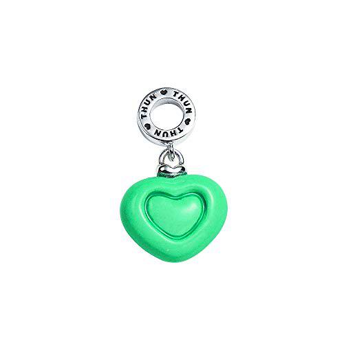 THUN Charm, Metal rodiado, cerámica esmaltada, Multicolor, 1 cm