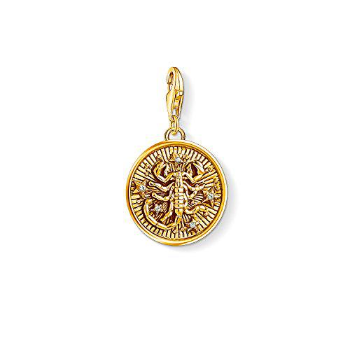 Thomas Sabo - Colgante de Mujer "Charm Zodíaco Escorpión Charm Club"