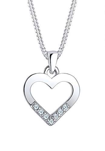 Diamore 0101392616_45 - Colgante para mujer, con plata de ley (925/1000) y diamante