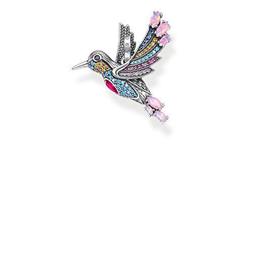 Thomas Sabo Colgante de colibrí multicolor, plata 925, 2,8 cm