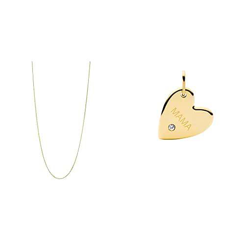 Fossil Collar Corto Mujer Oh So Charming de Acero Inoxidable Dorado